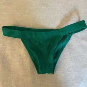 Frankie’s Bikinis Cole Ribbed Cheeky Bikini Bottom Size XS